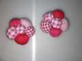 Pack of 3 Stuffed cloth Flowers for dress. 