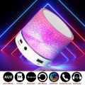 Mini Portable Bluetooth & Rechargeable Speaker with Multi Colors/Wireless Mini Speaker And also Rechargeable , USB Portable With Light And Multi Color Original Metal Body Portable Speaker. 