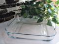Toronto Large Square Baking Dish Clear Glass Serving Bowl Soup Bowl Pizza Baking Dish 12.5 Inches. 