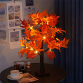 Autumn Decoration Maple Leaf Tree Lights with 24 LEDs 60cm Light Tree + Autumn Leaves Decoration for Table Autumn. 