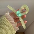 Spring Green Butterfly Hair Clip Grab for Women Square Cross Shark Hair Claw Elegant Sweet Large Hair Claw Sweet Girls Shark Clips Accessories. 