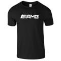 Black Printed Cotton Mens Tshirt AMG Motorsports Racing Drifting Car lovers. 