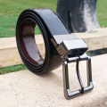 Double Sided Shining Dress Leather Belt For Men. 