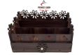 Makeup organiser ,desk organiser,cosmetic organiser, wooden makeup organiser,makeup storage box, makeup brushes holder,makeup box with drawer-Princecard Store. 