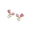 Alloy Pink Earrings Feminine Charm 1.8*1.4cm Tulip Earrings  Studs for Casual Outings Formal Events Young Adults Gift Option Accessory Collection. 