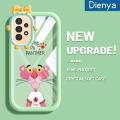 dienya Case For Samsung A13 Case Cartoon Pink Panther Pattern Creative Colorful Lovely Little Monster Phone Case Full Cover Lens Camera Soft Silicone Case Shockproof Protective Cover. 