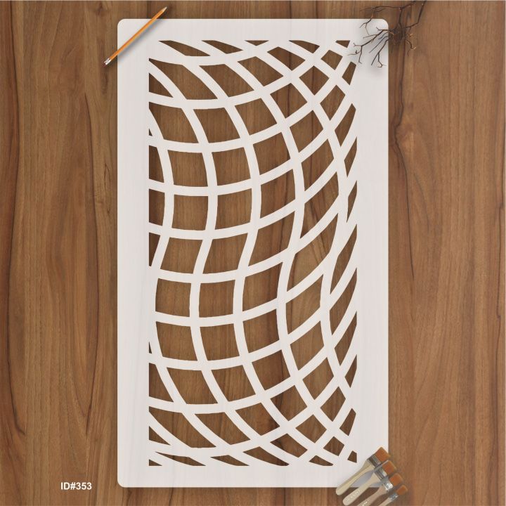 Wave Pattren Stencil Vintage Royal Patterns for Elegant Rooms ID#353