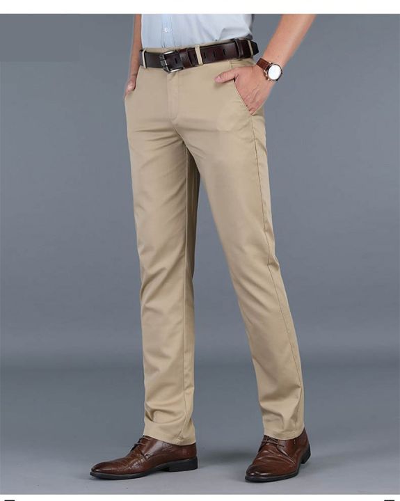 New%20Men's%20Basic%20Skin%20Color%20COTTON%20JEANS%20Business%20Pants%20%20%20Regular%20Straight%20Pocket%20Stretch%20Pants%20Trending%20Fashion%20-%20Image%204