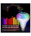LED RGB Bluetooth Light Speaker Music Bulb with (Wireless Remote). 