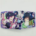 Anime Demon Slayer Wallet Student PU Leather Coin Purse Women Men Short Wallets With Card Holder Gift. 