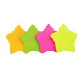 Star Shaped Multicolor Sticky Notes, Bright Colors Self Stick Writing Pads 3X3 inch - Pack of 1 / 100 Sheets. 