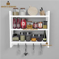 Wooden Floating Nursery Shelves - Wall Shelf for Bathroom Decor - Kitchen Spice Rack - Book Shelfs Organizer for Baby Room Decor. 