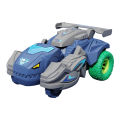 Laxuaoe Car Model Rotatable Dinosaur Hit Deformed Car. 