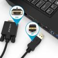 QICENT Displayport to DVI Cable 6ft Converter Video PC Monitor - Black. 