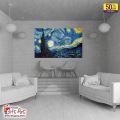 Gifts Art Starry Night UV Oil Canvas Painting with Framed Design | Wall Art for Home Decor in Different Sizes. 