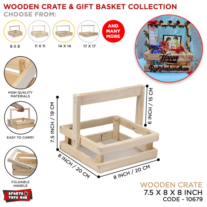 Wooden Carte & Gift Collection, Wood Storage Basket, Organizer Vintage Storage Box, Wood Basket  Sundries Storage. Home Decoration, Weddings, Engagments, Shadi, Nikkah, Mehendi, Tokri, Party Supplies, Gifts, Indoor & Outdoor Festival & Events