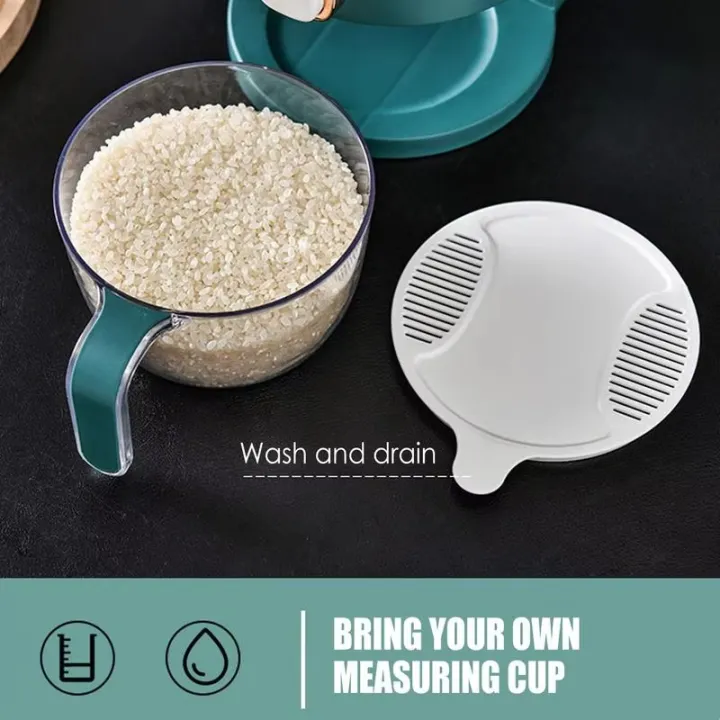 Kitchen Rice Storage Box Automatic Cereal Dispenser Boxs Moisture-proof Sealed Cereal Food Box Grain Storage Bin Rice Container Buy And Buy