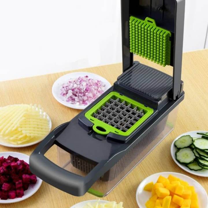 16-in-1 Mandoline Slicer & Vegetable Chopper | Multifunctional Grater, Cutter, Dicer & Shredder for Fast Food Prep