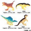 Dinosaur playset, simulation zoo, solid little Tyrannosaurus rex, pterosaur, Canglong, triceratops model, plastic ornaments. 