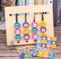 Montessori learning Four-color game for Toddlers kids boys and girls children's wooden color classification game logical thinking training teaching aids early education educational toys for kids Best Gift Birthday Kids. 