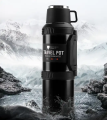 Imported OKADI 4000ml / 5000ml Double Wall Stainless Steel Thermos Flask Vacuum Hot and Cold Water Bottle 4 Liters Vacuum Flask Hot and Cold Time 224 Hours to 48 Hours. 