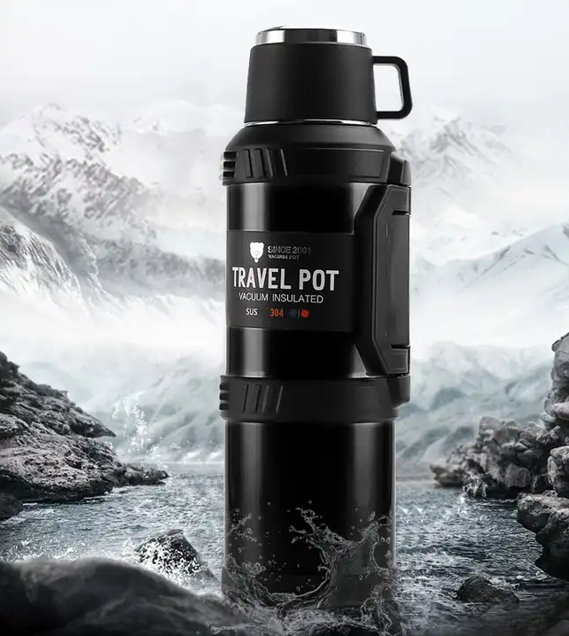 Imported OKADI 4000ml / 5000ml Double Wall Stainless Steel Thermos Flask Vacuum Hot and Cold Water Bottle 4 Liters Vacuum Flask Hot and Cold Time 224 Hours to 48 Hours