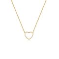 【Hengli jewelry story】Simple Luxury Heart Necklace Mini Heart Chocker Women Hollow Stainless Steel Pendant Necklace. 