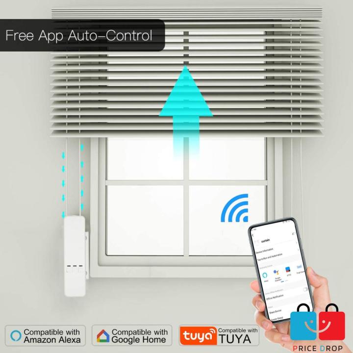 Wifi Operated BLINDS CONTROLLER Motorx for vertical, roller, roman, zebra and venetian blinds and some curtain track pulled by cord