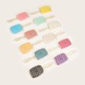 Hollowing Grid Curly Hair Brushes Anti-static Wide Teeth Hair Loss Cleaning Brush Wet And Dry Use Air Cushion Comb Styling Tool. 