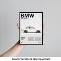 BMW M4 CSL Photo Frame for Car Lovers Digital Printed. 