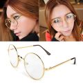 Round Frame Golden Glasses For Girls And Womens Harry Potter Style. 