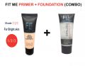 Matte Makeup Foundation Tube and Poreless Matte Makeup Primer Tube Set. 