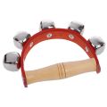 XHHDQES Tambourine Handbell Baby Kid Child Early Educational Musical Instrument Rhythm Beats Shaking Small Jingle Bell Toy Tool. 