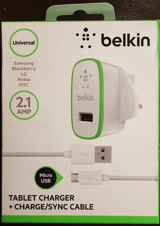 Belkin%20Home%20Charger%20With%20Micro%20Usb%20Charge/Sync%20Cable%20(10%20Watt/%202.1%20Amp)%20White%20-%20Image%204