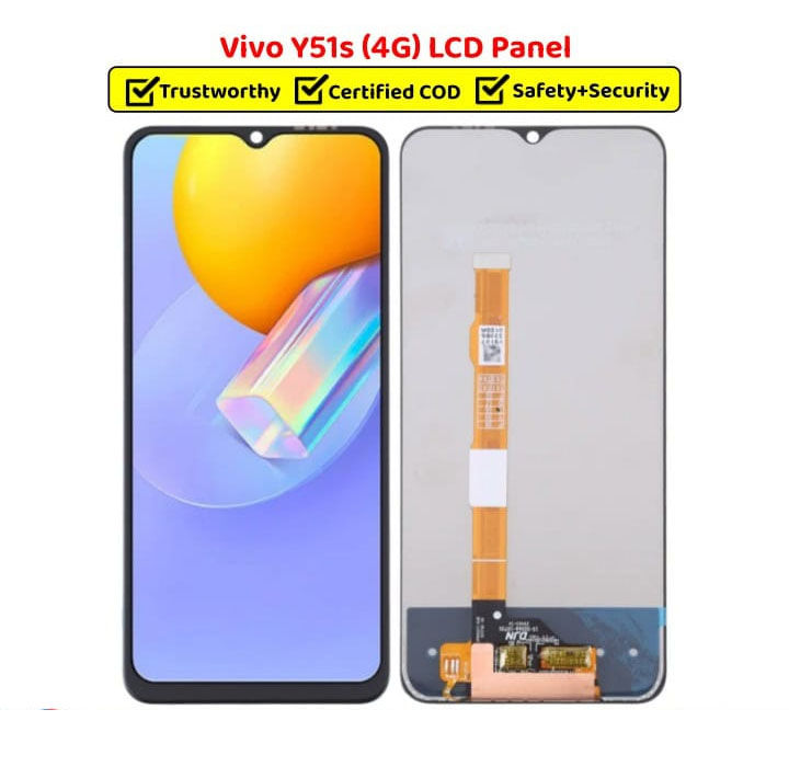 Vivo Y51S Mobile Display Screen Penal Replacment LCD With Touch Penal Digitizer Assembly