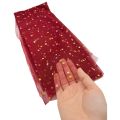 Net Jaali Fabric with Gold Glitter - 2 Yards Length. 