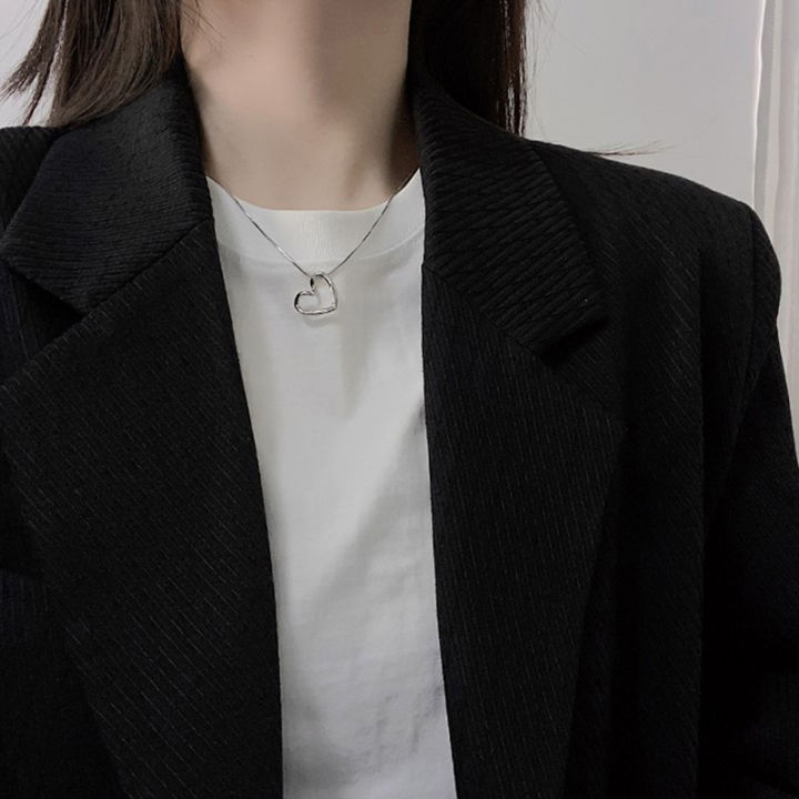 Light Luxury Niche Hollow Love Necklace Female Simple Design Fashion