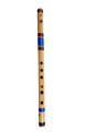 D Sharp Medium Scale Side Blown Bamboo Bansuri Flute. 