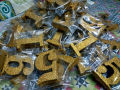 Block Numbers Glitter Finish (Golden) Number 2. 