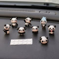 6/8Pcs Cute Mini Giant Panda Car Dashboard Ornaments Car Navigator Screen Decoration Doll Car Interior Accessories Toy Gift Girl. 