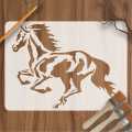 Running Horse  Reusable Stencil For wall Painting Art DIY Home Decor, Album Crafts and Canvas ID 431. 