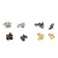 160 Sets 10MM Mixed Color Spikes and Studs Kit Metal Cone Spikes Screw Back Leather Craft Rapid Rivet Screws Punk Studs. 