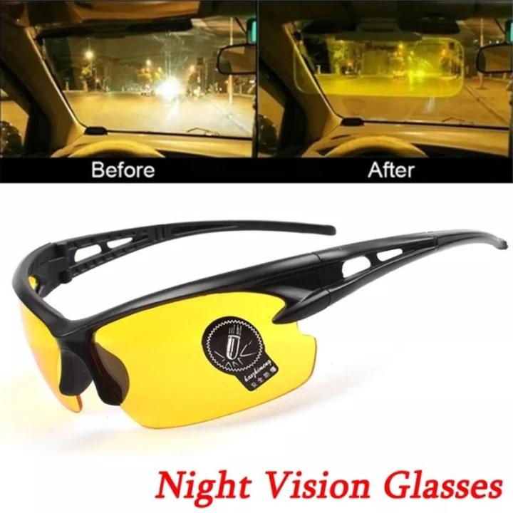 Night Vision Drivers Goggles Men Anti Glare Sunglasses Car Motorcycle Driver s Eyewear Outdoor Cycling Shades Eyewear Daraz.pk