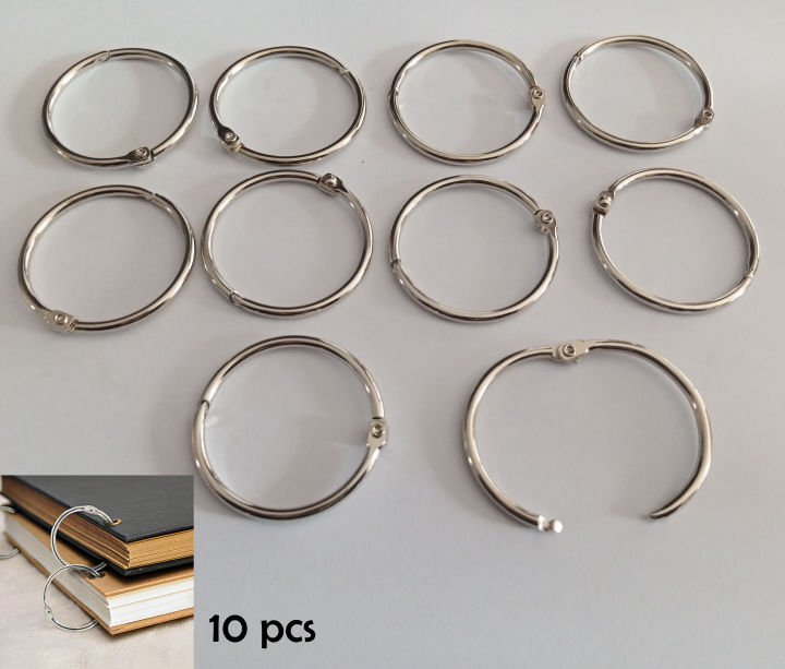 38mm%20Silver%20ring%20/%2010%20pcs%20/%2020%20pcs%20/%2030%20pcs%20Metal%20Scrapbook%20Lock%20Ring%20/%20Book%20Ring%20/%20Binder%20Ring%20-%20Image%203