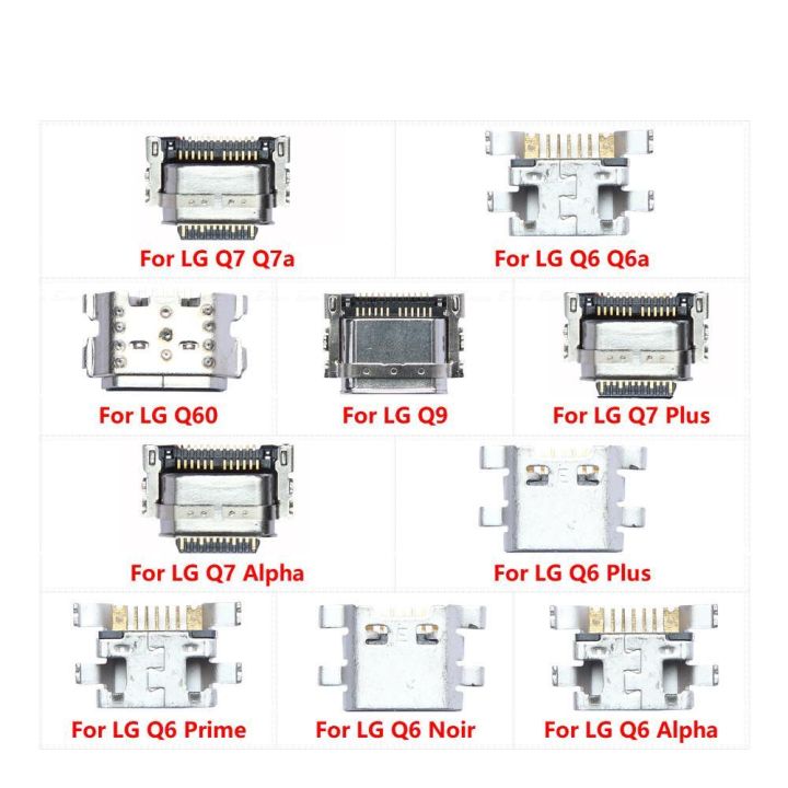 USB Jack Connector Charging Dock Plug Port Parts for LG Q6 Noir Prime Q7 Plus Alpha Q6a Q7a Q9 Q60 Micro Type-C Charge Socket