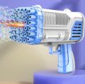 Space Rocket Bazooka Bubble Gun Electric Automatic Bubble Makers Bubbles Machine Toys Bazooka 2in1 Cap 8 & 36 Holes Bubble Gun Toy For Pool Party, Summer Vacations, Birthday Party Small bubble shooter gun bubble machine Perfect for kids indoor use-outdoor. 