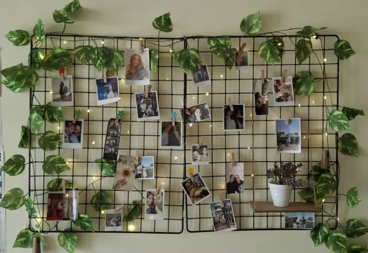 FREE%20FAIRYLIGHT%20ALONG%20%7C%20Aesthetic%20Metal%20Grid%20Wall%20Panel%20for%20Decoration%20%F0%9F%96%A4%20%7C%20Photo%20Display%20with%20Wooden%20Clips%20&%20Cards%20%7C%201.5%20x%202%20ft%20Metal%20Grid%20Wall%20Decor%20%20Home%20items,%20Perfect%20for%20any%20Wall,%20stylish%20memo%20board,%20Inbox%20Us%20for%20Cards/Stickers%20%20Customization%20-%20Image%205