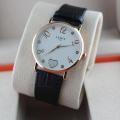 Mens Watch Fashion Simple Watches For Men Analogue Dress Quartz Wrist Watch Man Brown Leather Strap Waterproof. 
