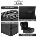 15cm Mini Safe Boxes Security Metal Steel Money Cash Jewelry Box Tray Holder Red. 