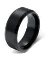 Black Titanium Stainless Steel Ring for Men. 